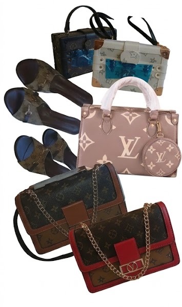 Designer handbags and heels from The Designer Vault collection